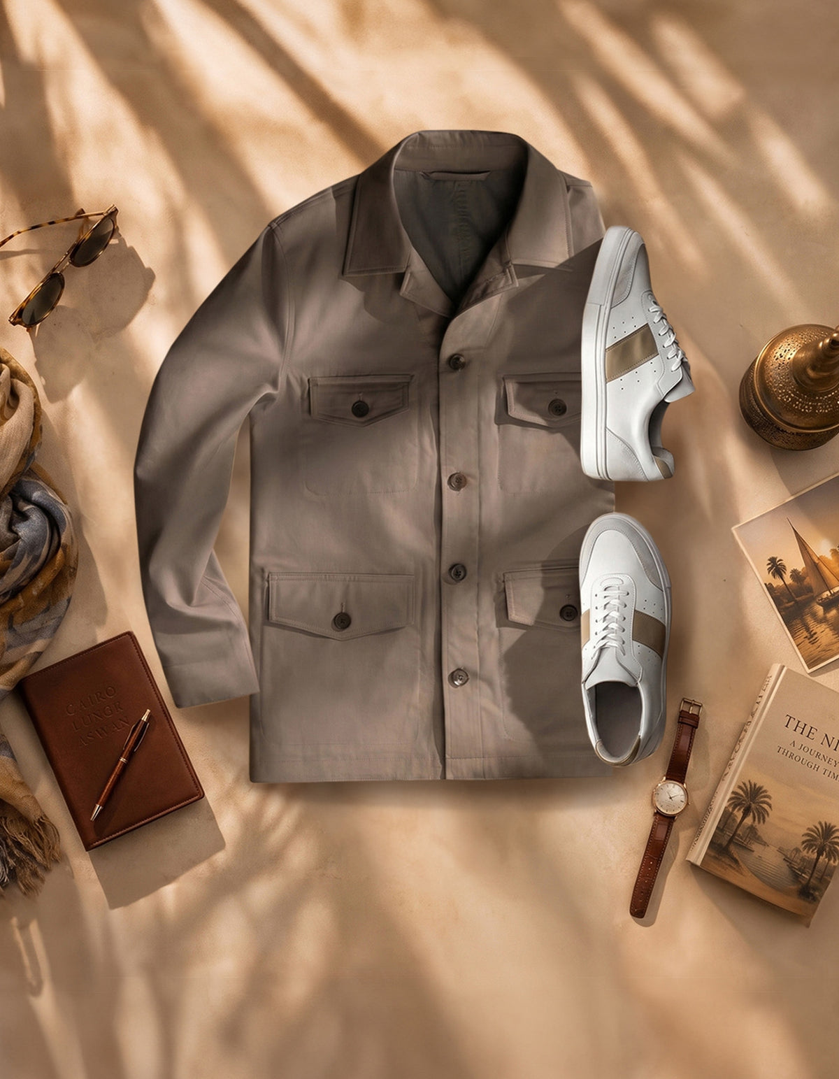 SUNDOWNER ON THE NILE. Jacket Beige