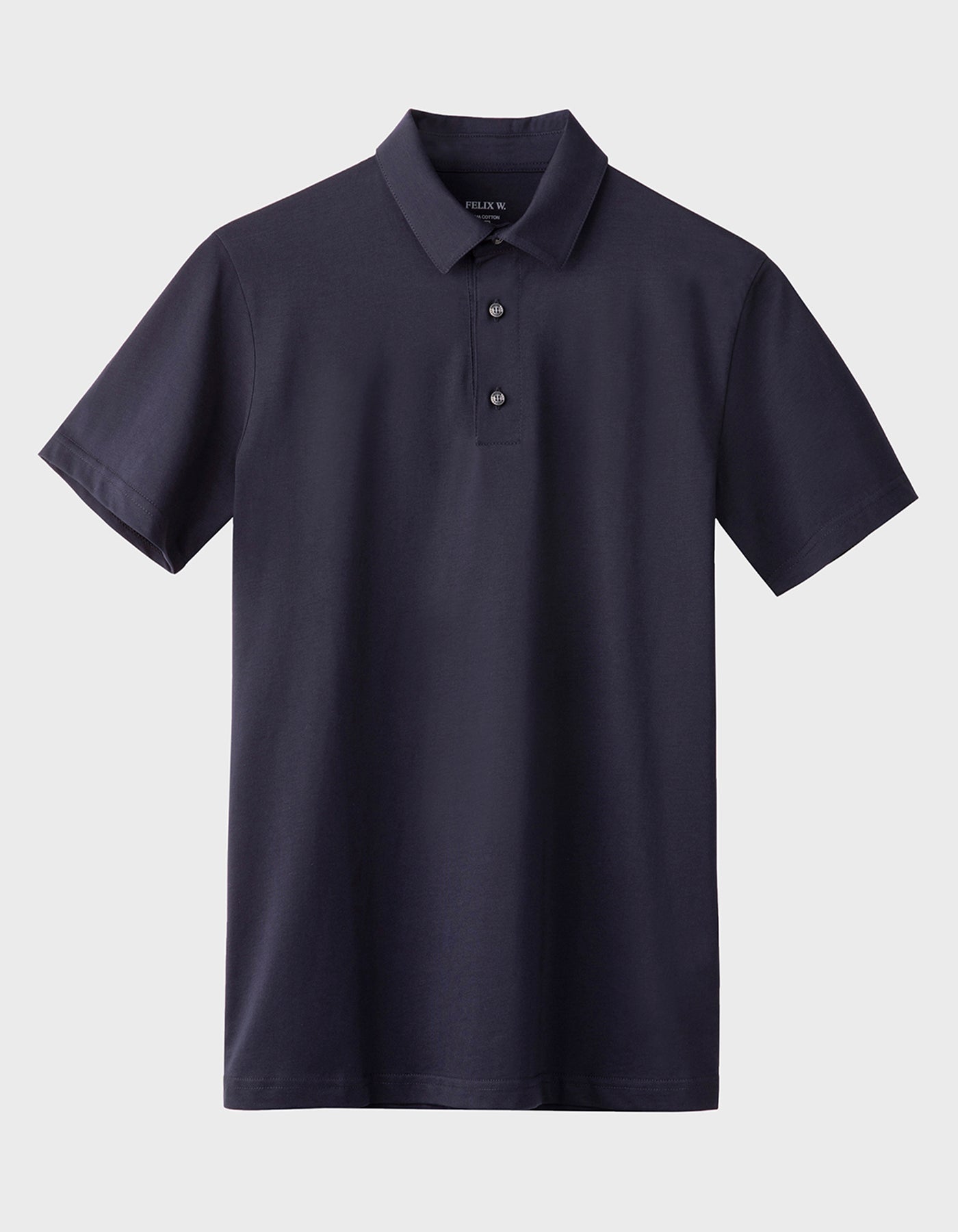 Black cotton polo online